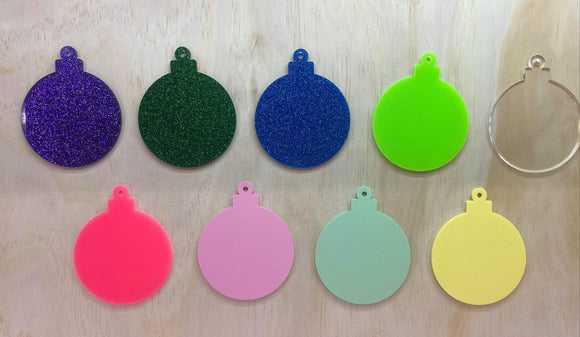 80mm Acrylic Baubles