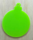 80mm Acrylic Baubles