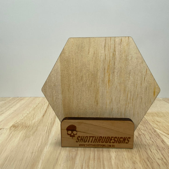 100mm Plywood Hexagon