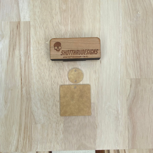 40mm square Acrylic Pair