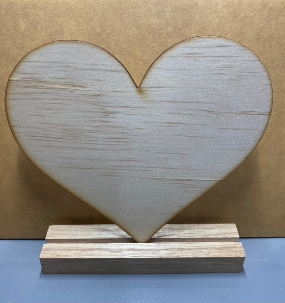 100mm Plywood Heart