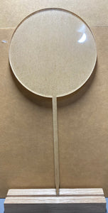 100mm diameter cast acrylic lollipop cake topper