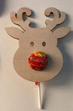 Reindeer shape lollipop holder